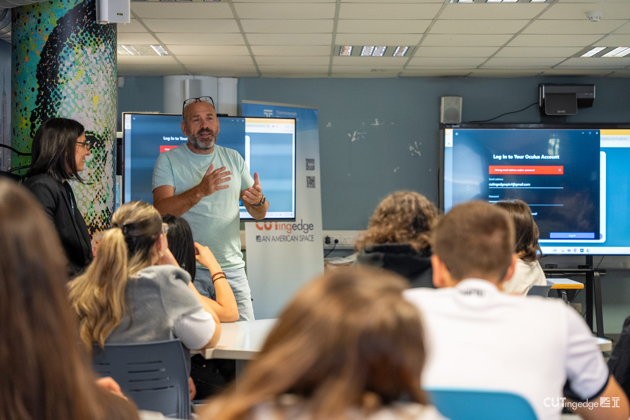 Welcoming Students from Pagkiprio Lyceum of Larnaca at CUTing Edge