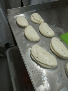 The famous Halloumi cheese of our lab...folded and salted!