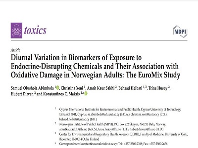 Diurnal Varation in Biomarkers of Exposure to Endocrine-Disrupting Chemicals and Their Association with Oxidative Damage in Norwegian Adults: The EuroMix Study
